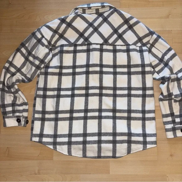 Thread & Supply Plaid Shirt Jacket Size Medium Casual - Picture 4 of 9